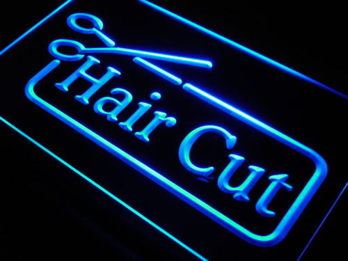 Hair Cut LED Light Sign